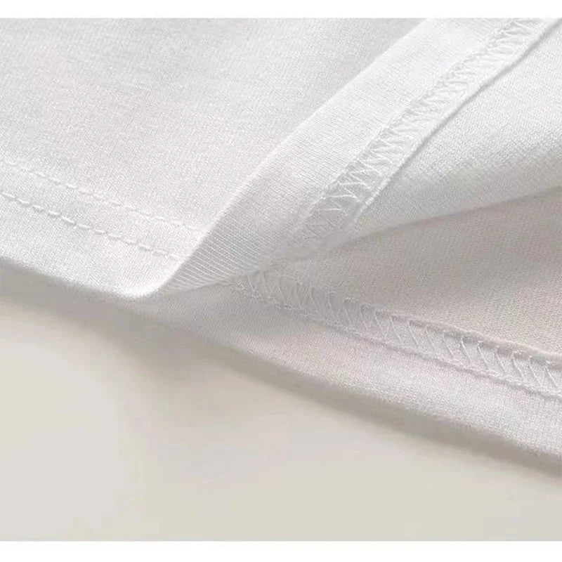 2026 New Men's Summer Versatile Trendy Loose Fit 100% Pure Cotton Printed Casual Comfortable Versatile T-Shirt