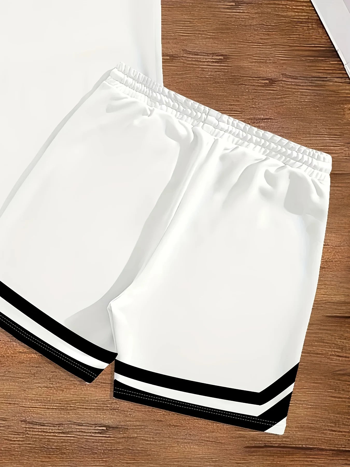 Fashionable Men's Summer Gothic Letter Printed Comfortable Breathable Round Neck T-shirt Shorts Set Outdoor Casual Clothing